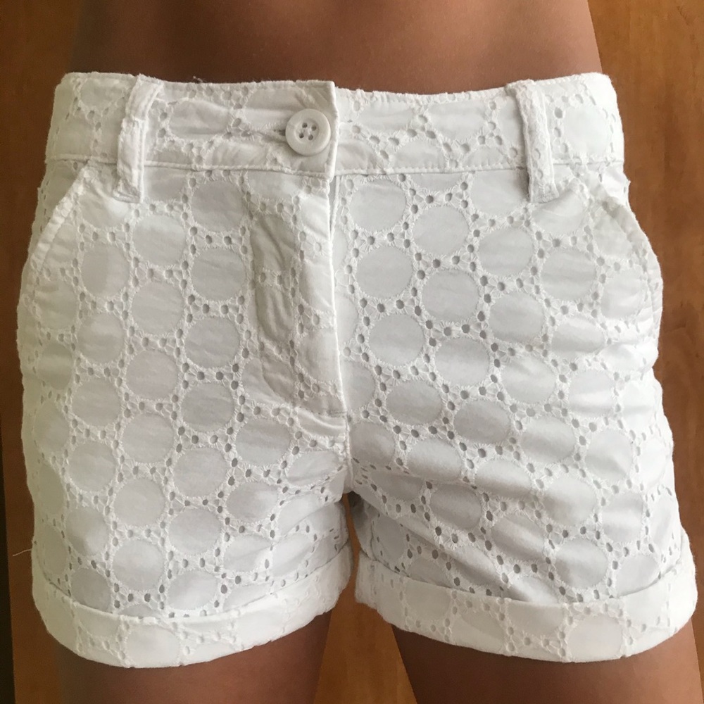 Nautica Girls Size 10 White Patterned Shorts - Picture 2 of 7